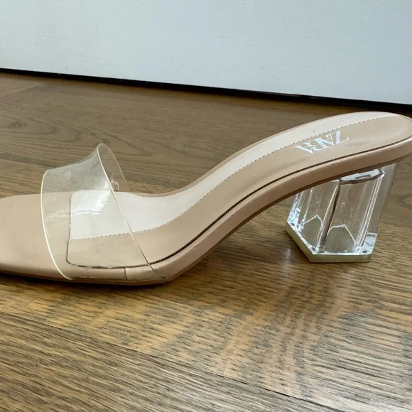 Zara Clear Open toe Sandals - Picture 3 of 3